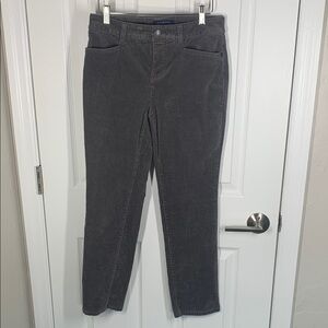 Talbots simply flattering 5 pocket gray corduroy pants size 6 petite